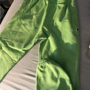 Champion Neon Green Women's Jogger Sweatpants